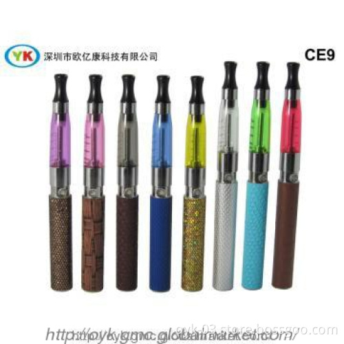 Leather Series CE9 Electronic Cigarettes with colorful battery